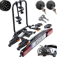 Aguri Active Bike PRO 2 Silver Bagażnik rowerowy na hak do przewozu 2 rowerów