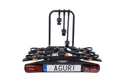Aguri Active Bike PRO 3 Black Bagażnik rowerowy na hak do przewozu 3 rowerów