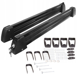 Bagażnik na narty Amos Ski Lock 5 Black aluminium 5 pary nart 4 deski / FERIE2026