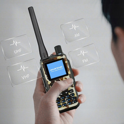 2x Krótkofalówka Radiotelefon Walkie-talkie VHF UHF PASMO LOT Baofeng UV-5R EU MINI CAMO