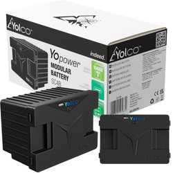 Lodówka turystyczna z kompresorem Yolco ET18 CARBON 17L Bluetooth 5.0 + bateria modułowa 15600 mAh