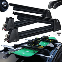 Bagażnik na narty Amos Ski Lock 5 Black aluminium 5 pary nart 4 deski / FERIE2026