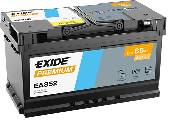 Akumulator Exide EA852 85Ah 800A P+ 12V