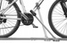 Amos 2 Srebrny Uchwyt rowerowy (AL)