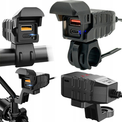 Ładowarka motocyklowa FreedConn MC40 2xUSB Szybkie Ładowanie QC3.0 USB-C