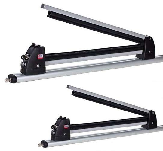 Bagażnik na narty AMOS Ski Lock 5 Silver aluminium 5 pary nart 4 deski / FERIE2026