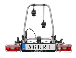 Aguri Cruiser 2 Silver Ultimate Bagażnik rowerowy na hak do przewozu 2 rowerów 13PIN