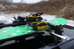 Bagażnik na narty AMOS Ski Lock 3 Silver aluminium 3 pary nart 2 deski / FERIE2026