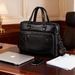 Klasyczna biznesowa torba męska na laptopa 15,6'' cala z Eco Skóry Baltan Office czarna