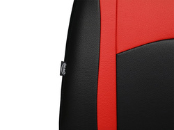 Pokrowce na fotele samochodowe Pok-Ter Design Leather Skóra Czerwone