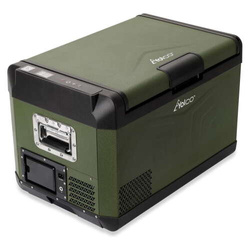 Lodówka turystyczna z kompresorem Yolco GCX37 Green 37L 12V 24V 240V + bateria modułowa Yolco 15600 mAh