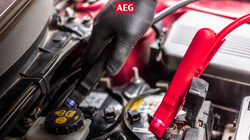 2x Kable rozruchowe AEG DIN25 Podświetlane StartProtect Etui