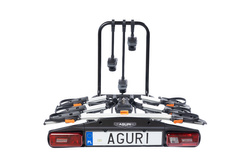 Aguri Active Bike PRO 3 Silver Bagażnik rowerowy na hak do przewozu 3 rowerów