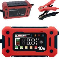 Prostownik z mikroprocesorem Prowerk 10A 12V 018408 mocny funkcja naprawy LCD