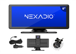 Wideorejestrator kamera tablet CarPlay Android Auto Nexadio CC250