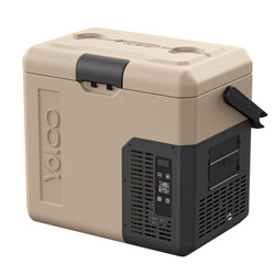 Lodówka turystyczna z kompresorem Yolco ET18 SAND 17L Bluetooth 5.0 + bateria modułowa
