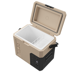 Lodówka turystyczna z kompresorem Yolco ET18 SAND 17L Bluetooth 5.0 + bateria modułowa