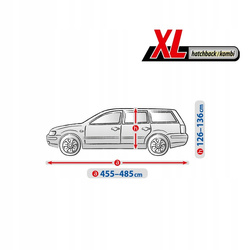 Pokrowiec na samochód Optimal Garage II Membrane XL Hatchback Kombi