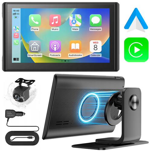 Tablet multimedialny do samochodu Nexadio CP150 CarPlay Android Auto kamera cofania