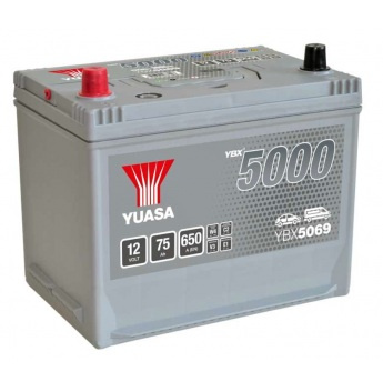 Akumulator Yuasa YBX5069 75Ah 650A L+ 12V