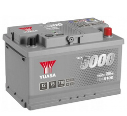 Akumulator Yuasa YBX5100 75Ah 710A P+ 	12V