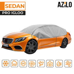 Pokrowiec na dach i szyby samochodowe AZILO Pro Igloo - rozmiar L sedan + torba / FERIE2026