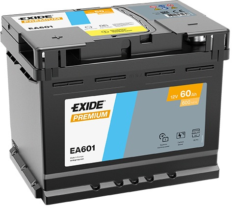 Akumulator Exide EA601 60Ah 600A P+ 12V
