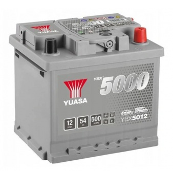 Akumulator Yuasa YBX5012 54Ah 500A P+ 12V