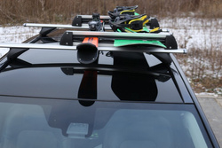 Bagażnik na narty AMOS Ski Lock 3 Silver aluminium 3 pary nart 2 deski