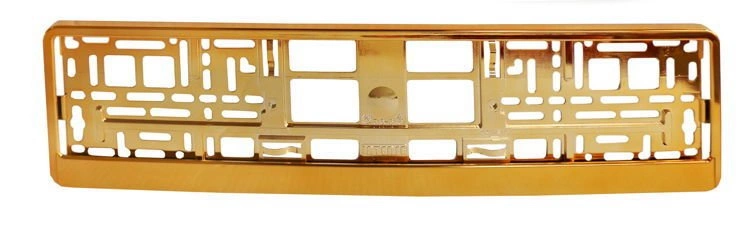 Ramka pod tablicę rejestracyjną metalizowana Pomarańczowa 1 szt