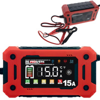 Prostownik z mikroprocesorem Prowerk 15A 12V mocny funkcja naprawy LCD