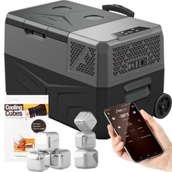 Lodówka turystyczna z kompresorem Yolco BCX30 CARBON 28L + bateria modułowa + gratis kostki lodu