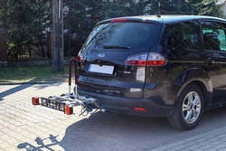 Zestaw bagażnik rowerowy na hak Amos Tytan 2 rowery 7PIN 75KG + wieszak na hak