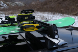 Bagażnik na narty Amos Ski Lock 3 Black aluminium 3 pary nart 2 deski zamykany / FERIE2026 