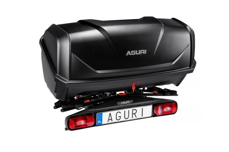 Aguri Box transportowy na hak o pojemności 340 litrów do bagażników Aguri Active Bike