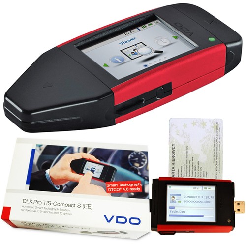 Czytnik tachografu kart kierowcy DLK Pro 4.0 Download Key S - czerwony