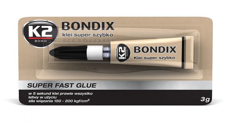 K2 Bondix Super Fast Szybkoschnący klej 3g