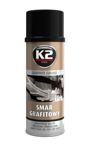 K2 Smar grafitowy spray 400ml