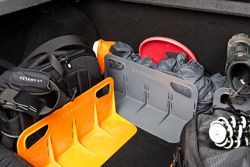 2x STAYHOLD CLASSIC pomarańczowy Organizer do bagażnika na rzepy
