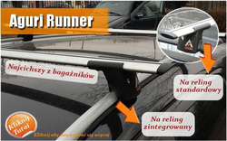 AGURI RUNNER II AL 1.35 C/D BLACK Bagażnik na relingi