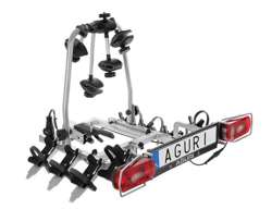 Aguri Cruiser Silver 3 Ultimate Bagażnik rowerowy na hak do przewozu 3 rowerów 13PIN