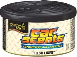 California Car Scents FRESH LINEN świeży i delikatny aromat (zapach świeżej pościeli)